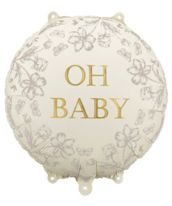 Folienballon "Oh Baby" matt beige