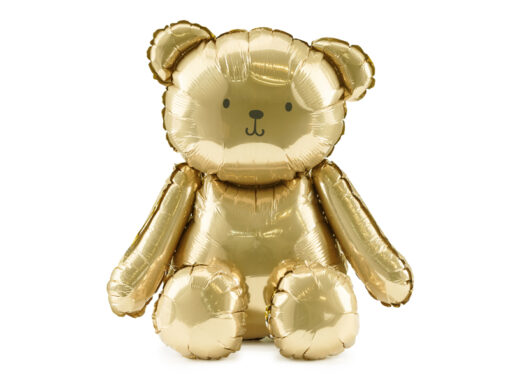 Folienballon "Bär", goldfarben