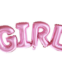 Folienballonschriftzug "GIRL", rosa