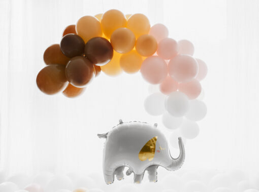 Folienballon "Elefant" weiß/gold – Bild 4