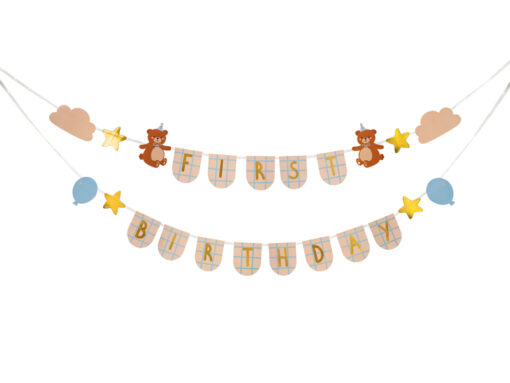 Banner First Birthday Boy