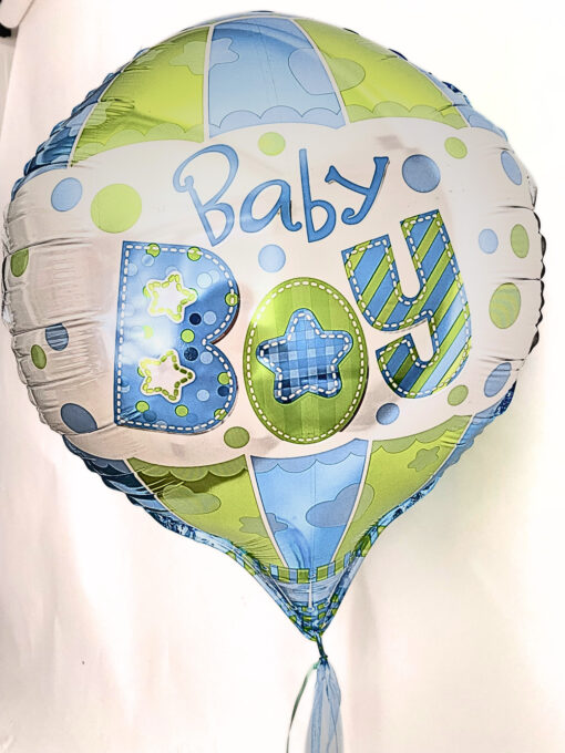 Folienballon in Form eines Fesselballons "Baby Boy"