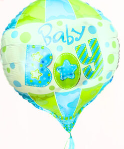 Folienballon in Form eines Fesselballons "Baby Boy"