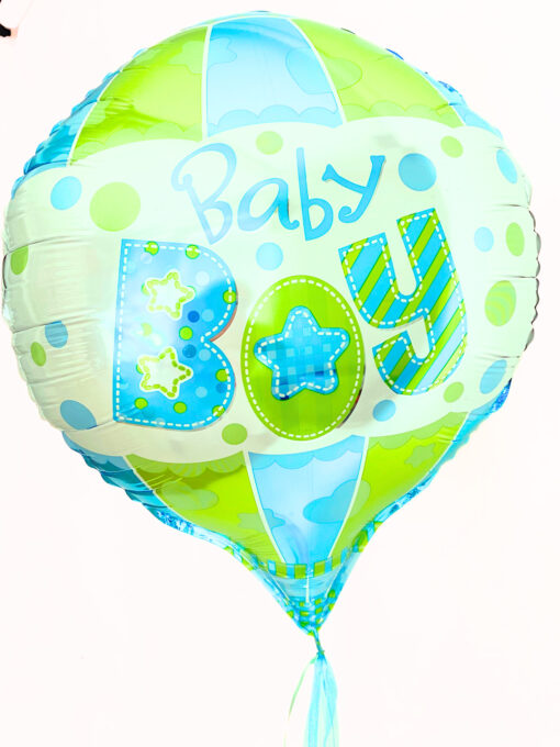 Folienballon in Form eines Fesselballons "Baby Boy"