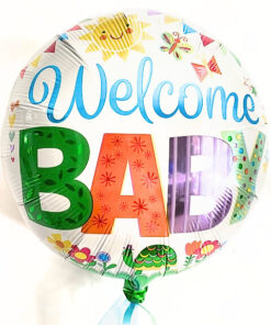 Folienballon "Welcome Baby" Garten/Schildkröte