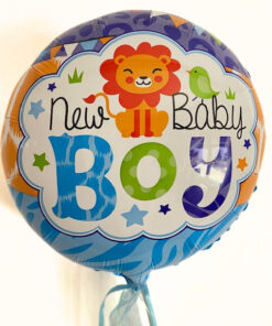 Folienballon "New Baby Boy ", Löwe