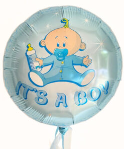 Folienballon "It´s a Boy" Baby mit Schnuller und Nuckelflasche