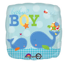 Folienballon "Baby Boy" Wale