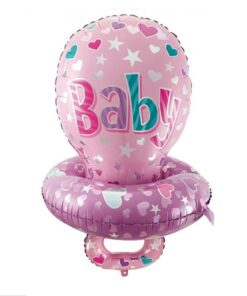 Folienballon "Schnuller" It´s a Girl ,  rosa