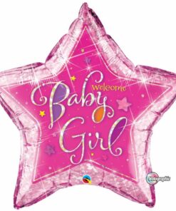 Folienballon "Welcome Baby Girl"