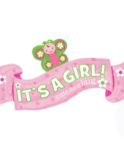 Folienballon Banner "IT´S A GIRL", rosa