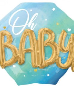 Folienballon "Oh BABY", blau