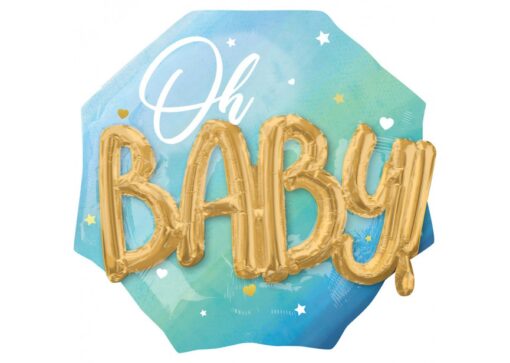 Folienballon "Oh BABY", blau