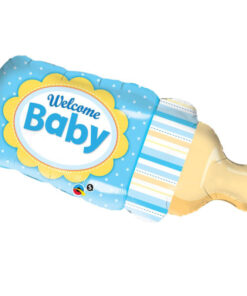 Folienballon "Trinkflasche" Welcome Baby