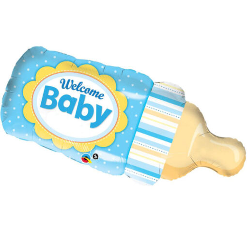 Folienballon "Trinkflasche" Welcome Baby