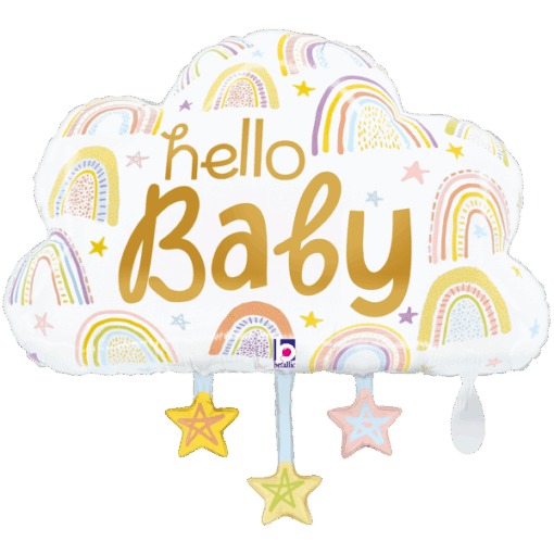 Folienballon hello Baby Cloud