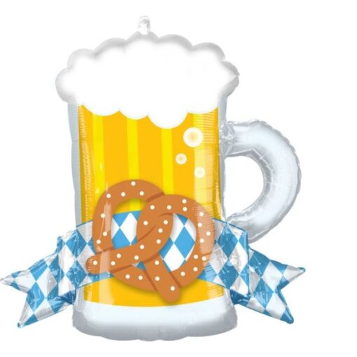 Folienballon "Oktoberfest" "Bierkrug"