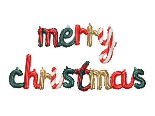 Folienballonschriftzug "merry christmas"