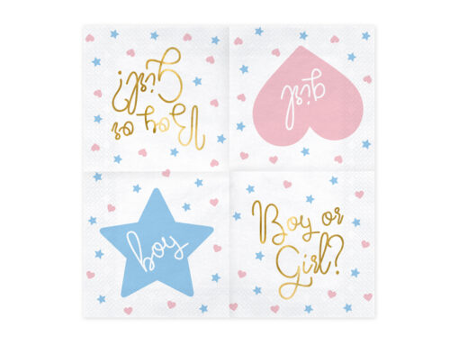 Papierservietten "Boy or Girl" – Bild 2