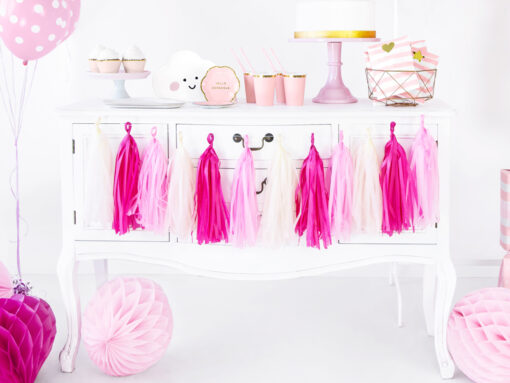 Tassel Girlande, Rosatöne – Bild 2