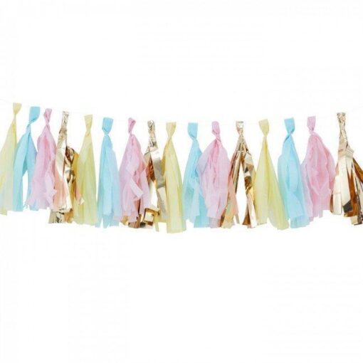 Tassel-Girlande "Gender Reveal"