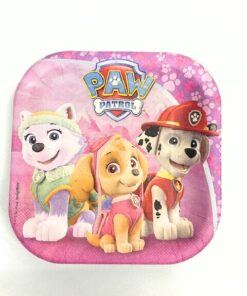 Pappteller "PAW PATROL" rosa/pink