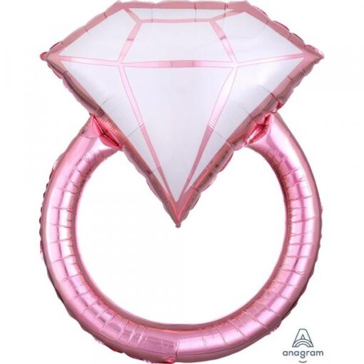 Folienballon "Ring",  rosa