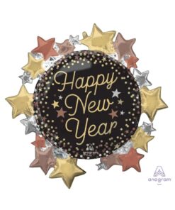 Folienballon "New Year Stars"