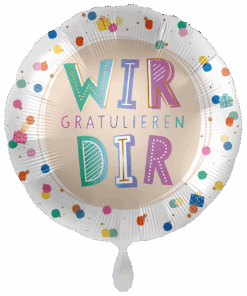 Folienballon "Wir gratulieren Dir"