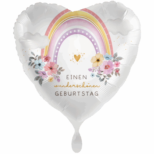 Folienballonherz  "Einen wunderschönen Geburtstag"
