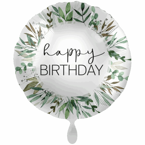 Folienballon "happy BIRTHDAY" floral