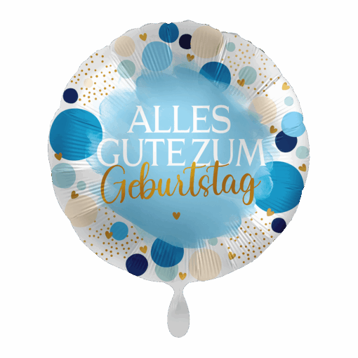 Folienballon "Happy Birthday blau"