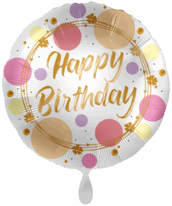 Folienballon "Happy Birthday rosegold"