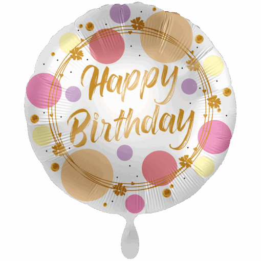 Folienballon "Happy Birthday rosegold"