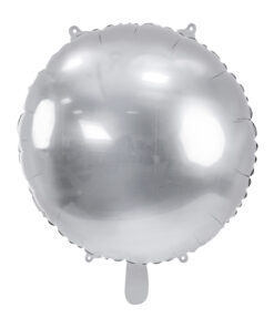 Spiegelfolienballon, rund, silber
