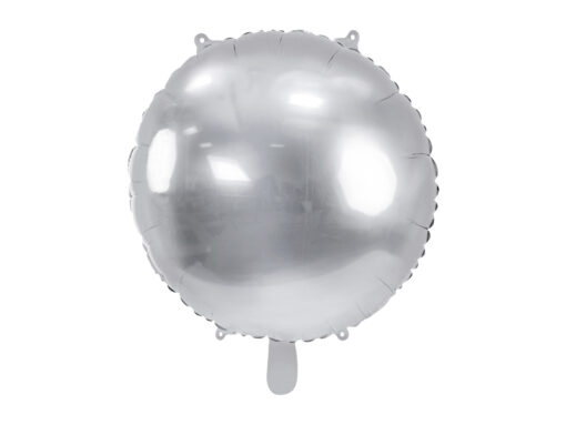 Spiegelfolienballon, rund, silber