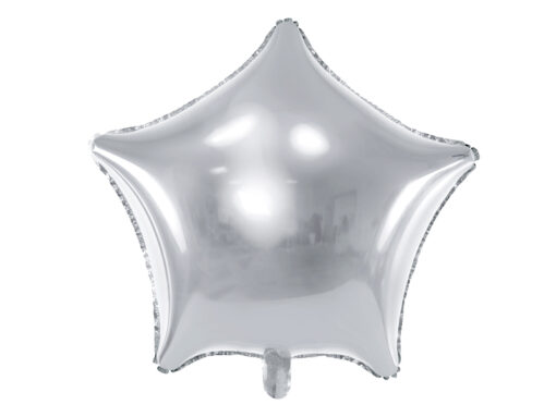 Folienballon, Stern , silber