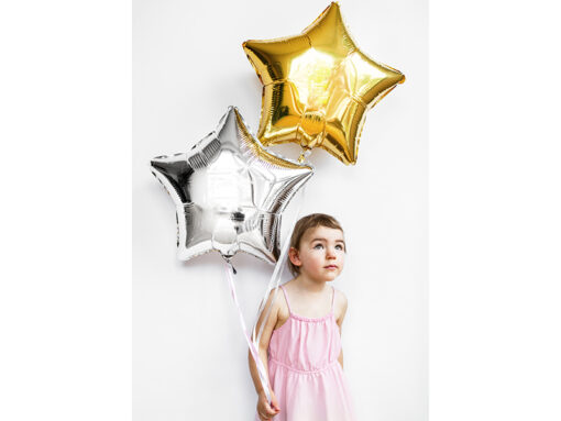 Folienballon, Stern , silber – Bild 4