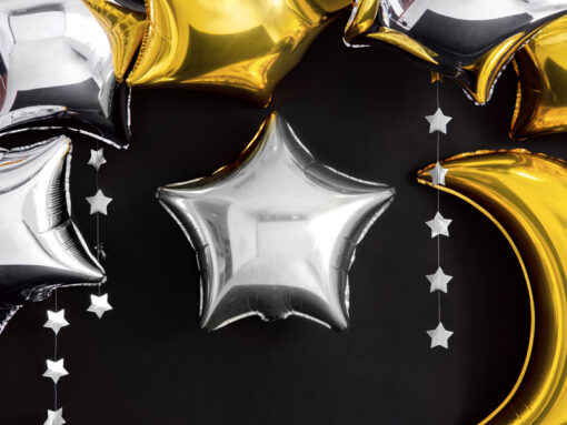 Folienballon, Stern , silber – Bild 8