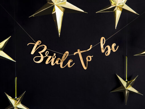 Banner "Bride to be", goldfarben – Bild 3
