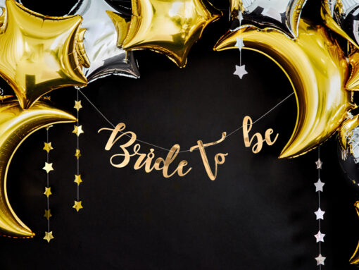 Banner "Bride to be", goldfarben – Bild 2