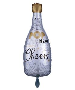 Folienballon "Sektflasche New Year Cheers"