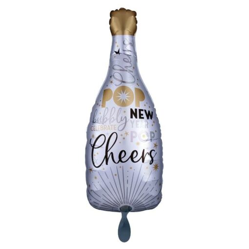 Folienballon "Sektflasche New Year Cheers"