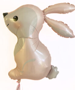 Folienballon Bunny, zart rose´ grau