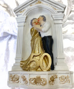 Goldhochzeit Spardose "Brautpaar"