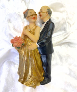 Goldhochzeit Dekofigur "Brautpaar"