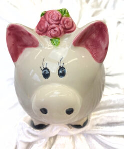 Spardose "Braut " Schweinchen, weiß