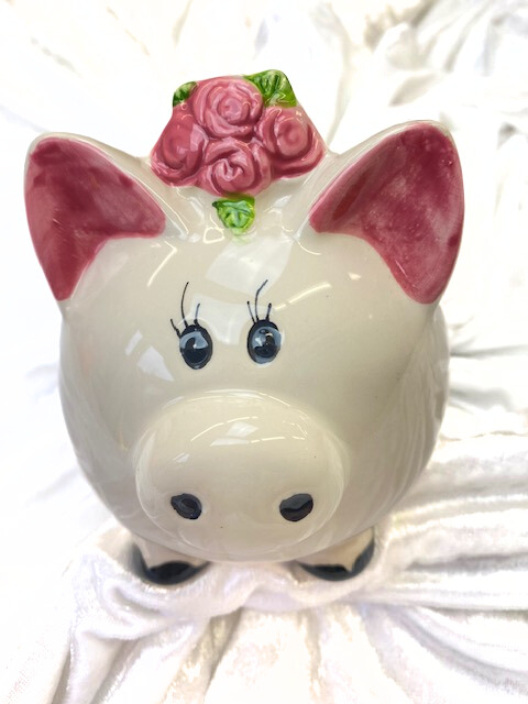 Spardose "Braut " Schweinchen, weiß