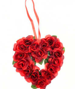 Rosenherz, rot, Textil