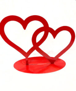 Ständer Doppelherz, rot